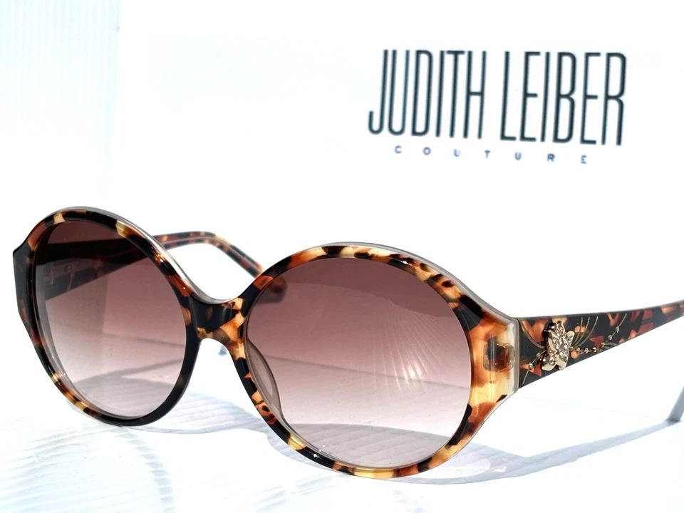 NUEVAS Gafas de sol para mujer Judith Leiber TOPAZ Tortuga GRADIENTE Marrón Lente JL5000 02 Foto 2 de 4