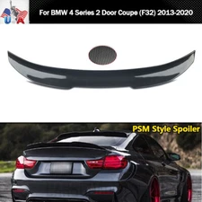 For 14-20 BMW F32 420i/428i/430i Duckbill Highkick Carbon Look Rear Spoiler Wing