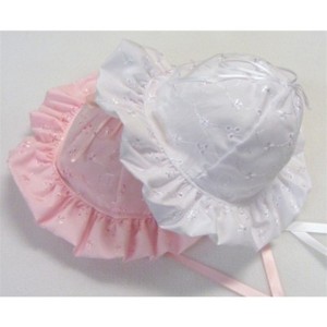 newborn white sun hat