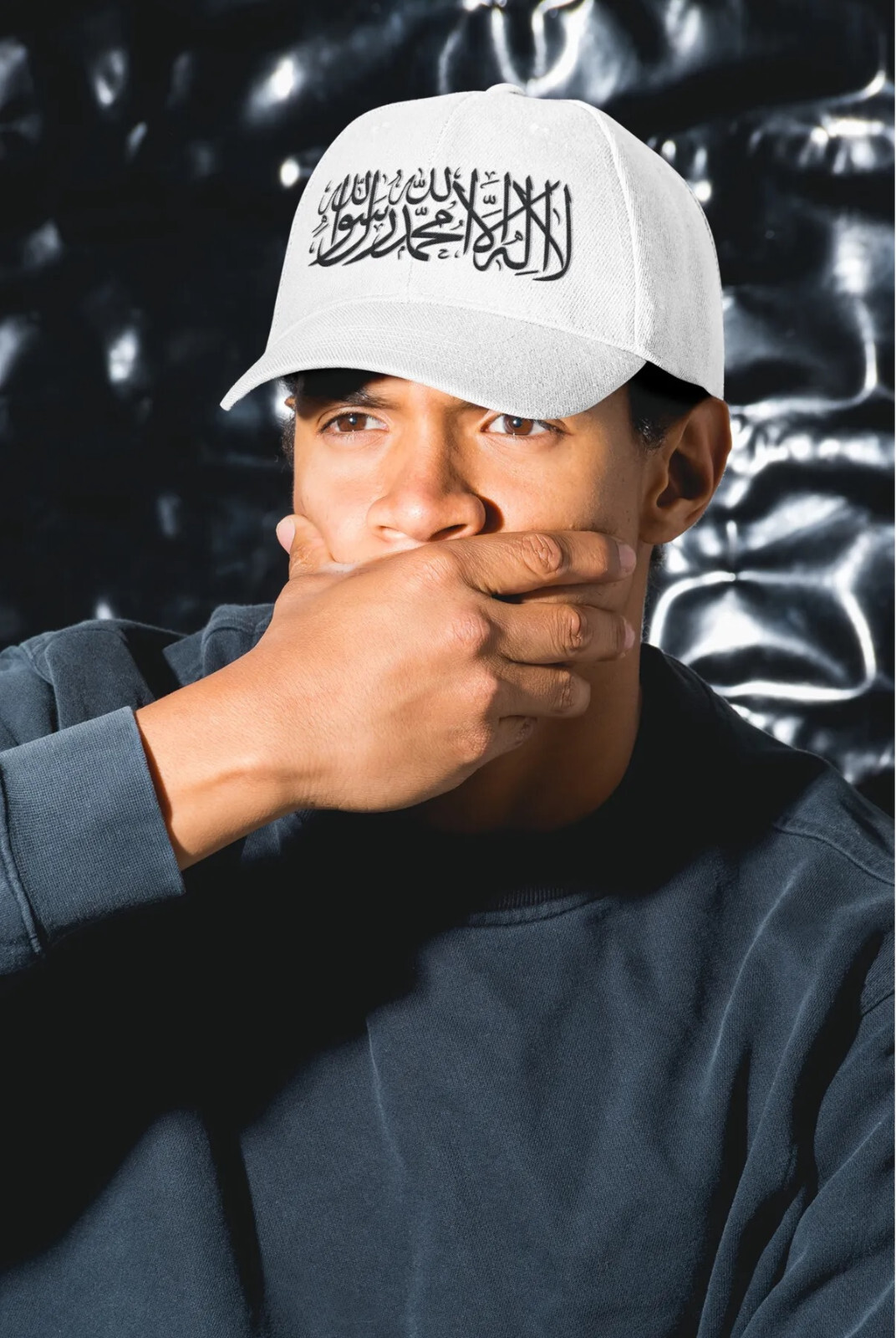 Islamic Men's Tawheed Kufi Cap - Printed Tawhid Prayer Hat for Muslim Men