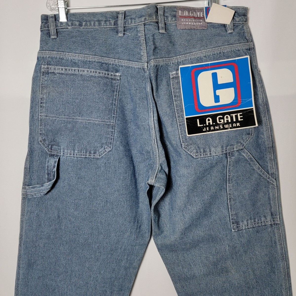 パンツ vintage made in USA LA GATE white denim Vintage Gang Star Jeans - Etsy