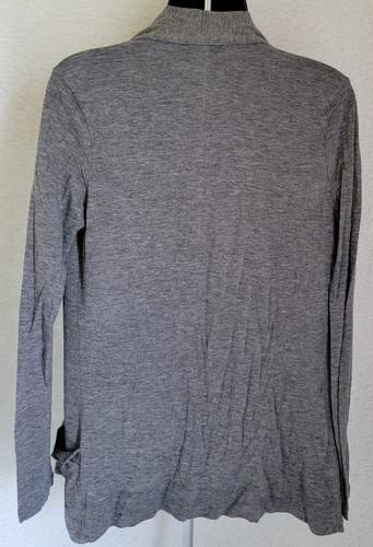 Banana Republic Womens Cardigan Shirt Top Blouse Size M Medium Gray Wool - Picture 5 of 24