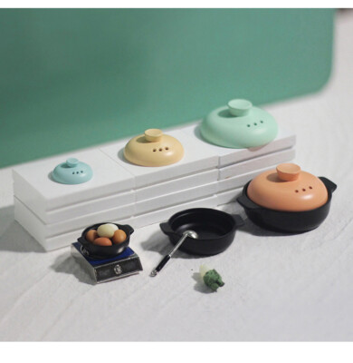 1/6 Scale Dollhouse Miniatures Kitchen Soup Pot Tableware Baking Tools Decor