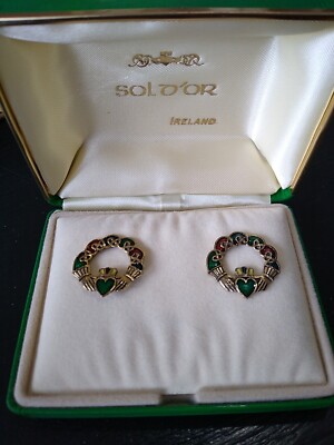 Sold'or Miracle Earrings~Celtic~In Original Box
