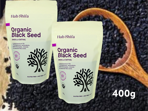 Hab Shifa Organic Black Seed 400g (2x 200g) Kalonji, Nigella Sativa, Charnushka. - Picture 2 of 8