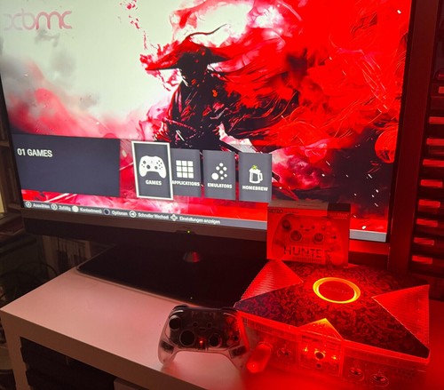XBox Crystal Classic Red - Internal HDMI - Retro Fighter Hunter 1/2000 - 500GB - Bild 2 von 6
