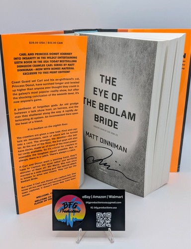 Matt Dinniman SIGNED BOOK The Eye of the Bedlam Bride FIRST EDITION Hardcover - Picture 2 of 2