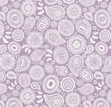 Purple White Lace Flower Floral Paisley Vinyl Contact Paper Liner Peel & Stick 