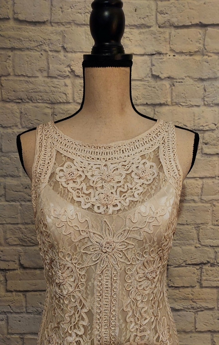white christmas dresses Sue Wong Tan Size M Dress – Swap Boutique main image 0