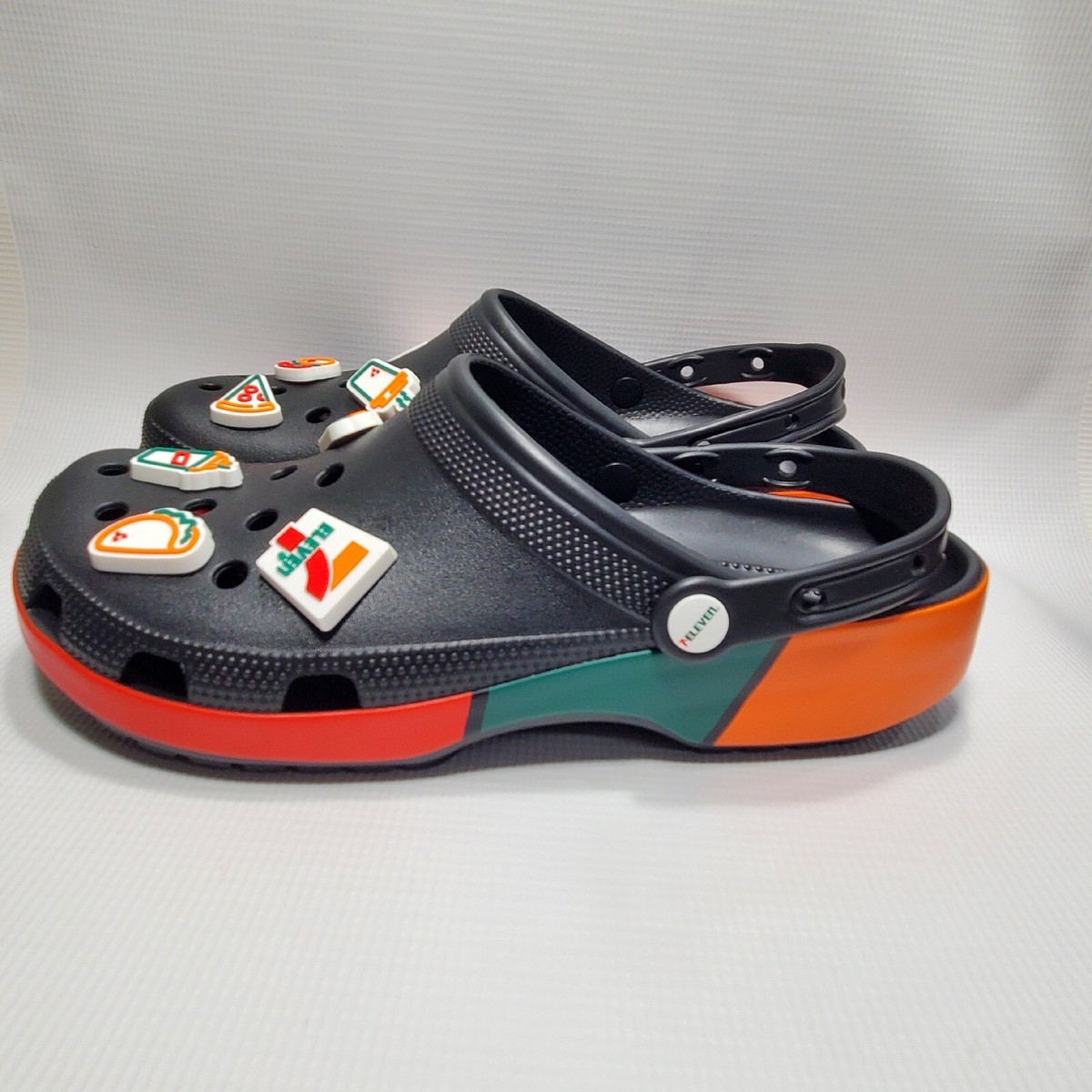 7-Eleven x Crocs Exclusive 7-11 Black Classic Clog Men\'s Size 12 NEW CROCS 7 ELEVEN EXCLUSIVE BLACK CROCS MENS | Mercari main image 2