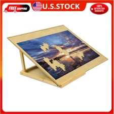Becko US Puzzle Board with 2 Angle Adjustable Bracket/Stand Wooden Puzzle Tab...