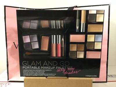 VICTORIA'S SECRET GLAM AND GO PORTABLE MAKEUP PALETTES KIT - SEXY NEW SHADES