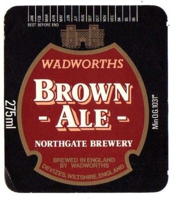 UK Beer Label - Wadworth's Brewery - Wiltshire - Brown Ale (Version c)