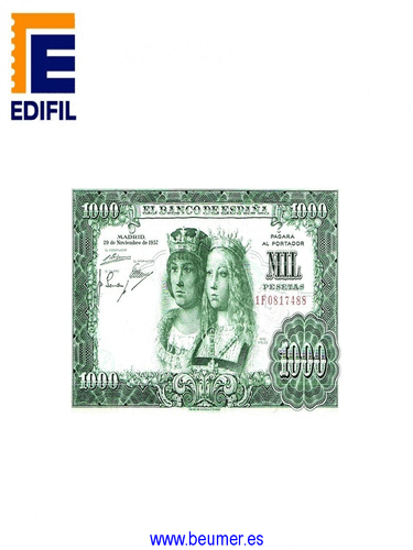 Album Billetes España. JUAN CARLOS I 1975-1992 - Imagen 2 de 4
