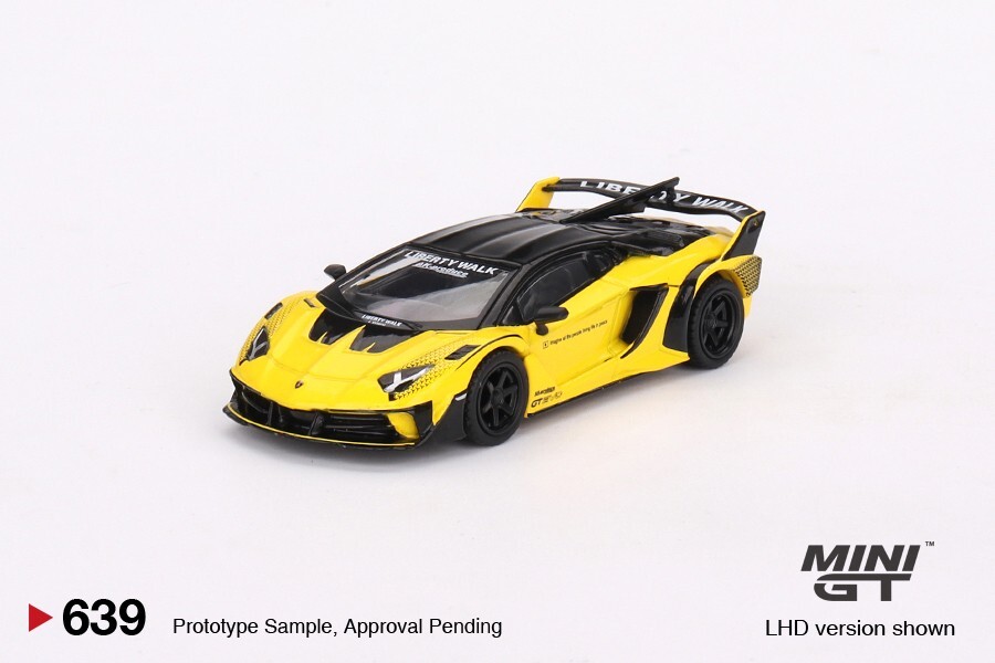 MINI GT Lamborghini LB-Silhouette Works Aventador GT EVO Yellow