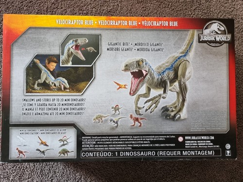Jurassic World Dino Rivals - Super Colossal Velociraptor Blue*NEW* - Picture 2 of 2