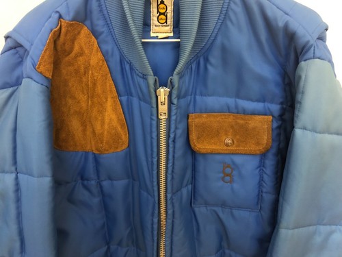 Chaqueta de caza acolchada acolchada acolchada azul diestro Bob Allen Sportswear vintage talla grande - Imagen 3 de 15