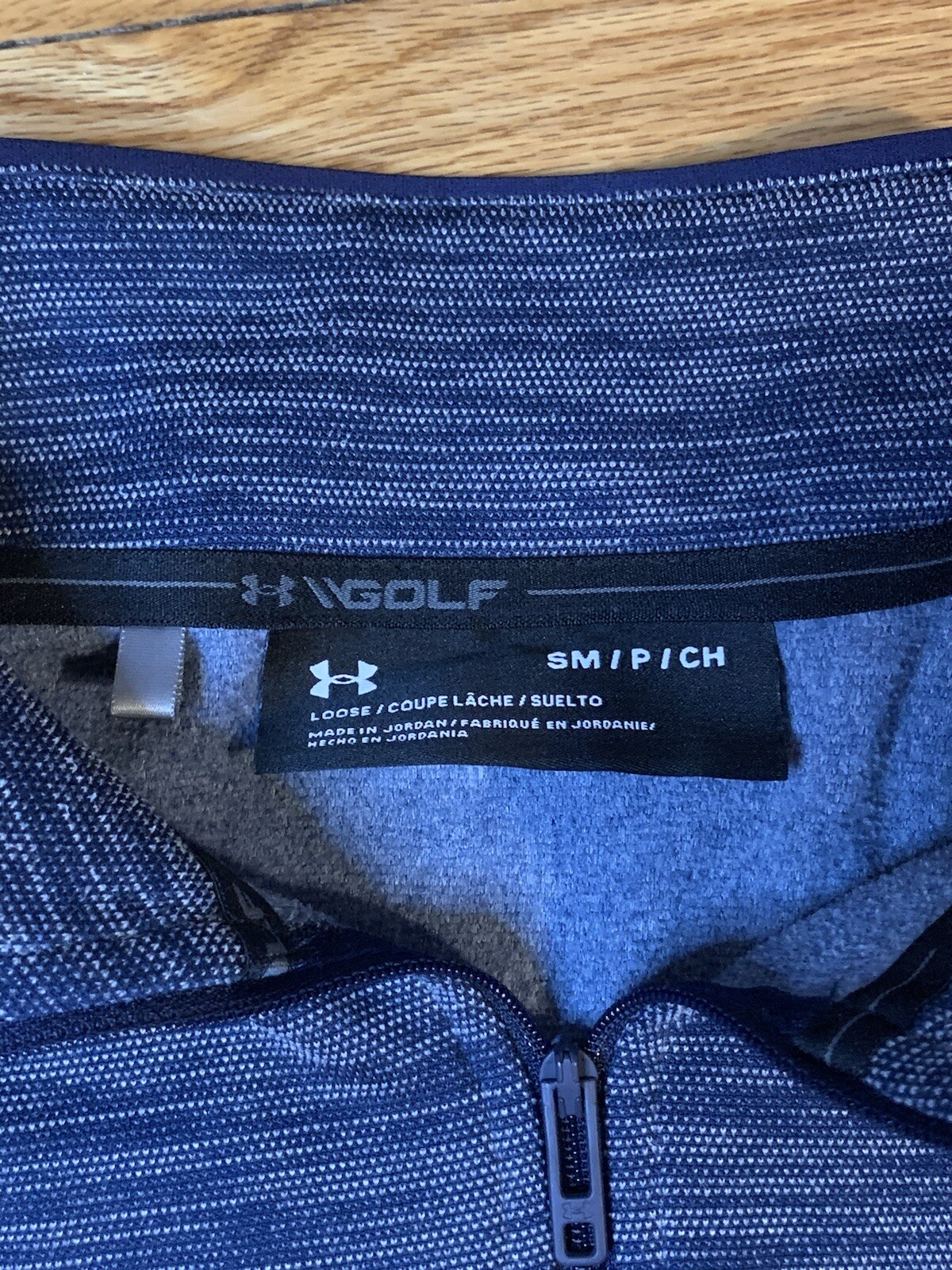 Under Armour Jacket Womens Small Blue 1/4 Zip Golf Sweatshirt Loose Fit thumbnail 2