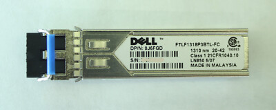 DELL 1G SFP MY-0J6FGD-13602-0AB-01IH FTLF1318P3BTL-FC Optical Transceiver 0J6FGD