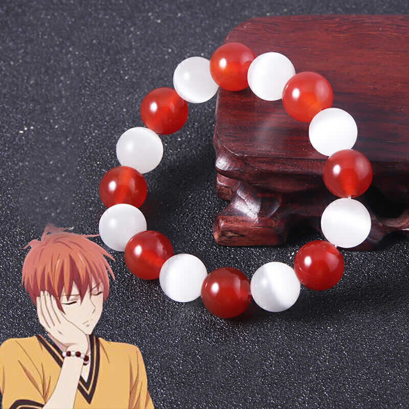 Anime Fruit Basket Kyo Sohma Crystal Bead Bracelet Women's Men's