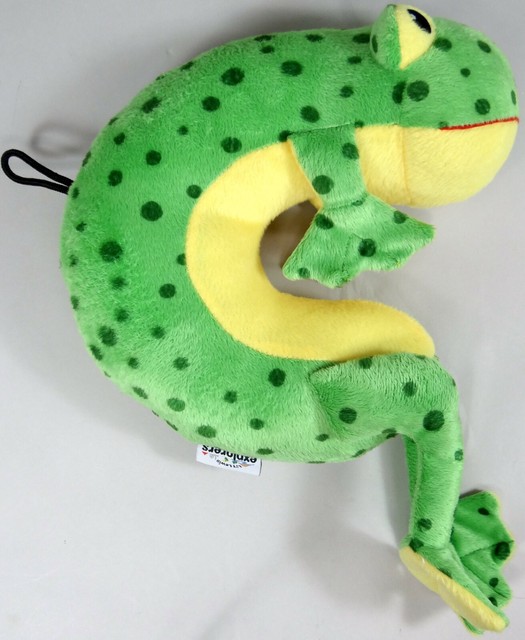 Plush Frog Neck Pillow Lil Lewis Explorers Travel Stuffed Animal Toy UN10165 Plush Frog Neck Pillow Lil Lewis Explorers Travel Stuffed Animal Toy UN10165