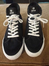OPUS B/W Court High Suede/Canvas Sneakers, Size (USA-9, UK-8, EUR-42) Used/VGood