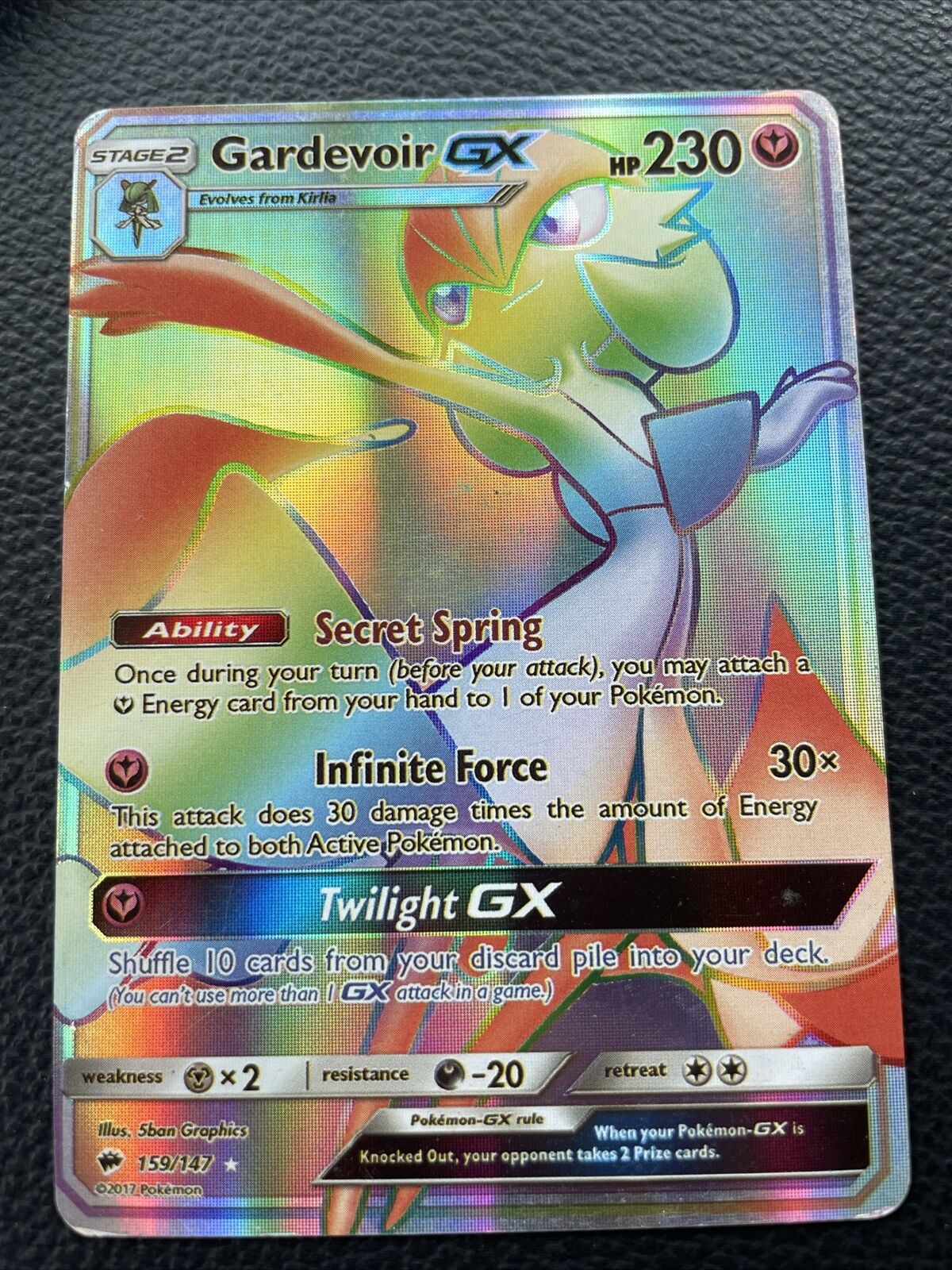 Gardevoir GX - Burning Shadows Pokémon card 159/147