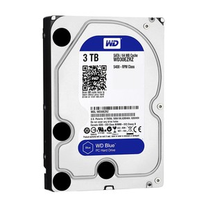 HARD DISK 3,5 WESTERN DIGITAL CAVIAR BLU 3TB SATA3 64MB 3000GB WD30EZRZ 5400rpm