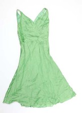 Monsoon Womens Green Polyester Blend Ball Gown Size 8 Sweetheart Zip