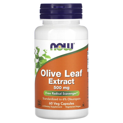 Olive Leaf Extract, 500 mg, 60 Veg Capsules