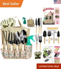 Complete Gardening Set with Heavy-Duty Tools, Tote Bag & Gloves – Ideal Gift