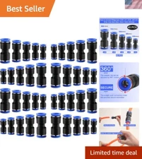 Durable Air Line Hose Fittings Set - 40 Pcs Quick Release Pneumatic Connectors