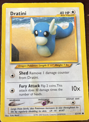1995 dratini pokemon card value - 26/102 - Uncommon - Unlimited Edition An individual card from the Pokmon trading and collectible card game (TCG/CCG) 2002 Pokemon Legendary Collection Reverse