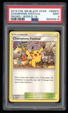 PSA 9 Mint 2019 English Champions Festival Pokemon Worlds SM231 Promo Card on eBay