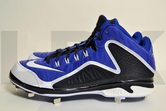 Nike Ken Griffey Air Swingman Mvp 2 Mid Metal Baseball Cleats Size11 5blue Black