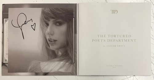 TAYLOR SWIFT Signed & Sealed Tortured Poets Department LP Vinyl Buy Genuine - Picture 3 of 5