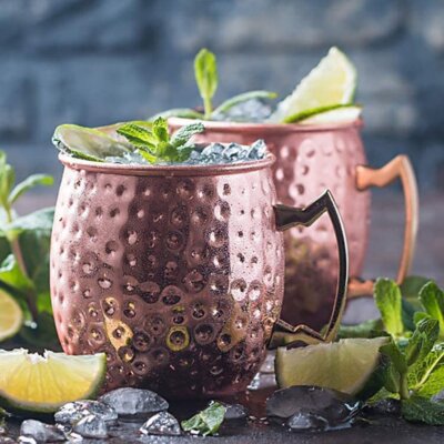 2/4/8er Set Moscow Mule Becher Handgemachter Moskau Cocktailkrug Tassen Geschenk