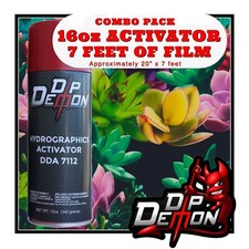 16oz hydrographic film / activator Succulents hydro dip dipping wizard