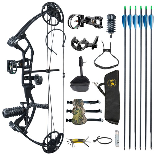 TOPOINT M2 Youth Compound Bow 10-40lb Adjustable17-27" Draw For Target Archery - Picture 13 of 17