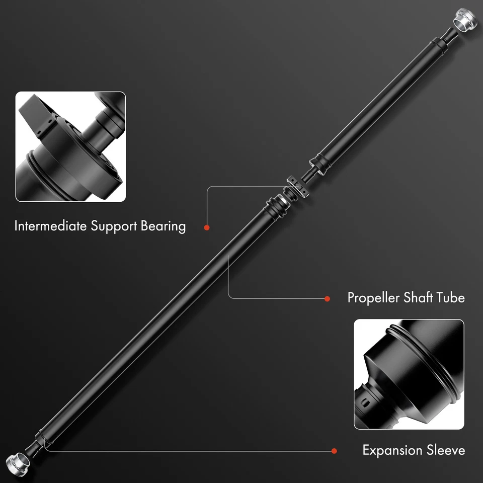 Rear Driveshaft Prop Shaft Assembly for Audi A4 Quattro 1998-2001 S4 Auto Trans - Image 3 of 4