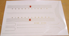 O GAUGE PENNSYLVANIA STEAM ENGINE K-4 DECAL SET NUMBER 3768