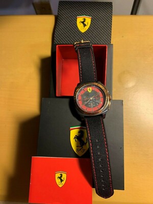 Scuderia Ferrari 0830294 Chrono Rose Gold Dial Black nylon-leather