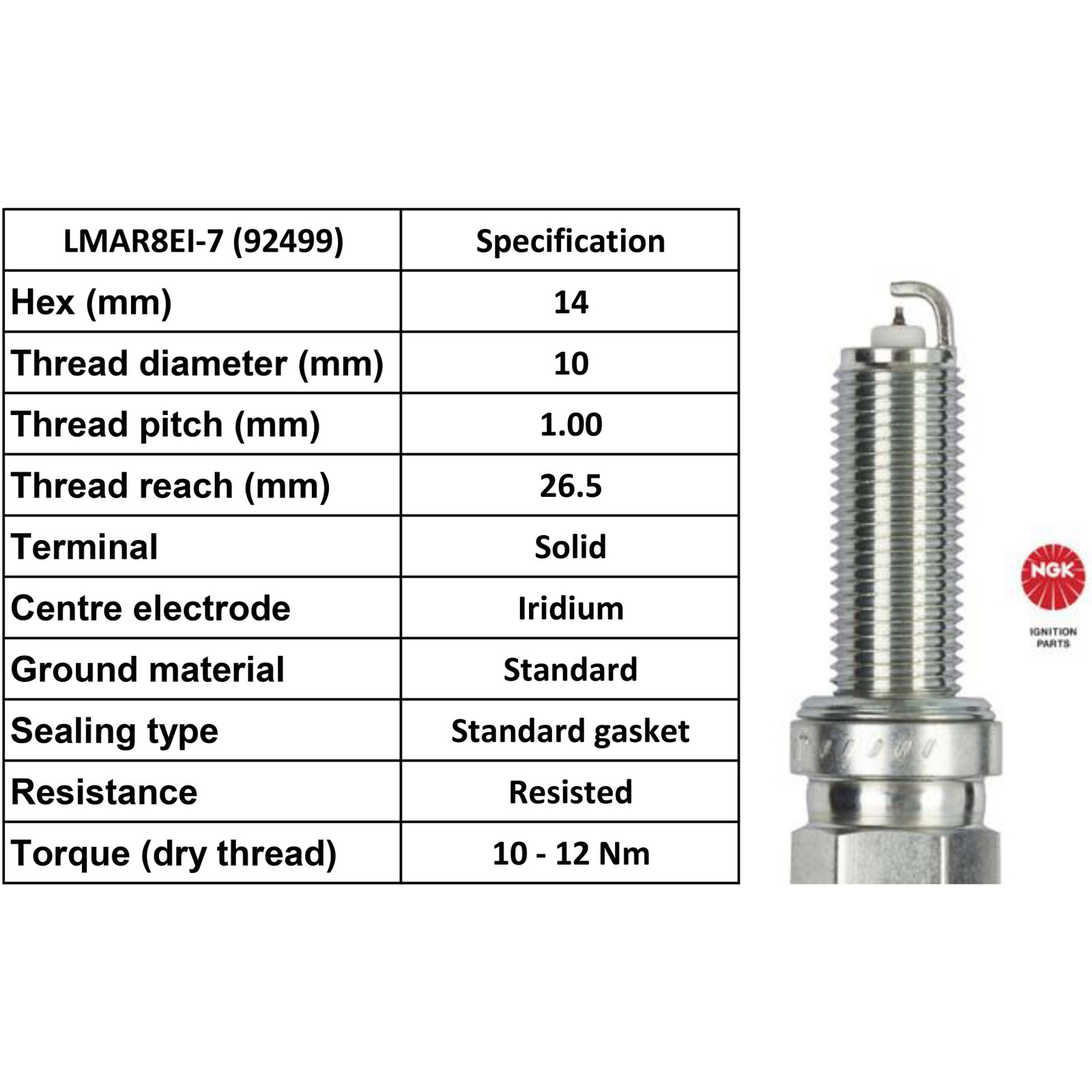 16x LMAR8EI-7 (92499) NGK Laser Iridium Spark Plugs Genuine - Image 39