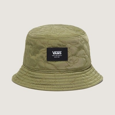 Vans Patch Bucket Hat Unisex Casual Sports Lifestyle Cap Khaki NWT VN0A7S96ZBF