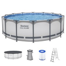 Bestway 427x122 Steel Pro Max Frame Pool 427x122cm Swimming Aufstellpool