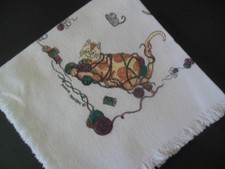 2 "FRISKY FELINES", CATS Dinner Napkins 16"x 16", NWT
