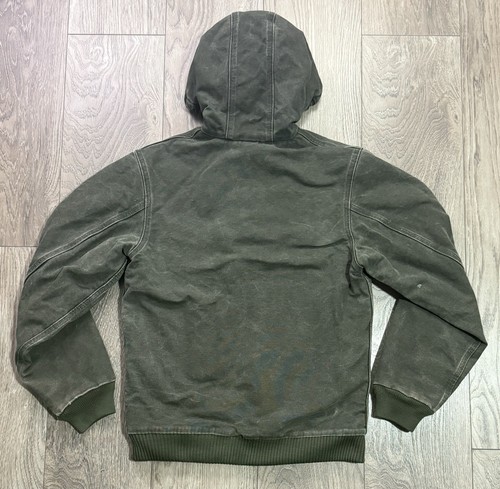 Carhartt Sandstone Jacket Quilt Lined Youth XL (14/16) YYJ130 MOS Moss Green - Picture 10 of 11