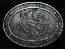QA03108 VINTAGE 1976  BI-CENTENNIAL 1776-1976  COMMEMORATIVE PATRIOTIC BUCKLE
