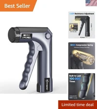 Portable FitBeast Adjustable Grip Strength Trainer - 10-130 lbs for All Levels