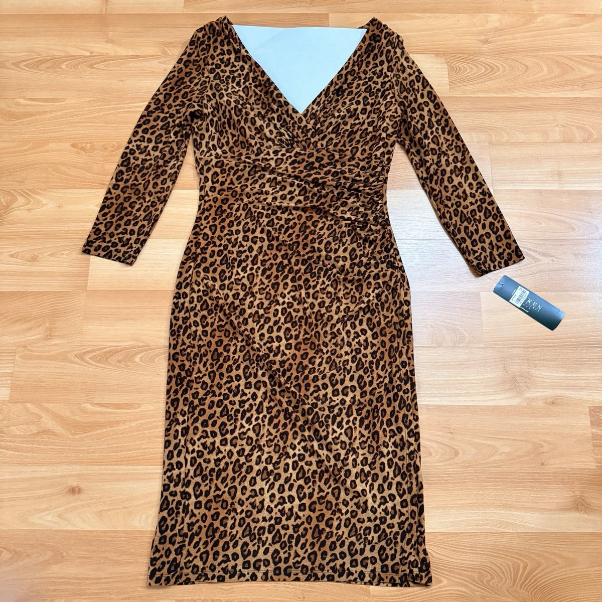 Leopard Wrap Dresses for sale | eBay